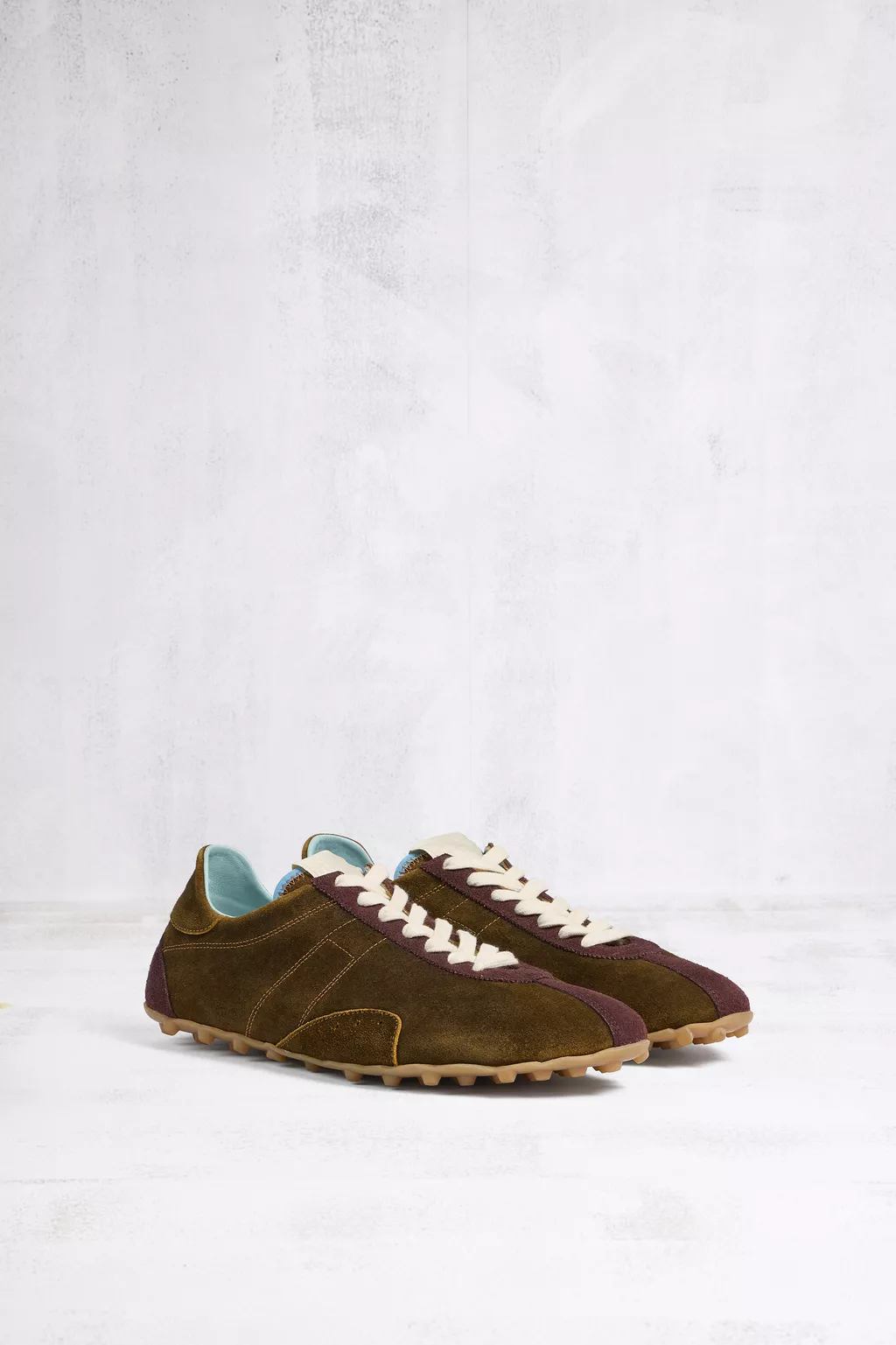 Brown Sprinters Sneakers Washed Suede | Maison Margiela Official