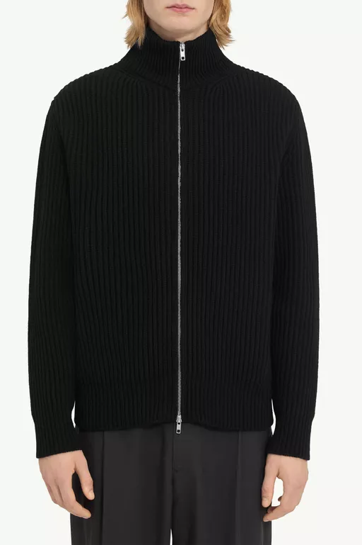 Ribbed knit jacket - Jackets