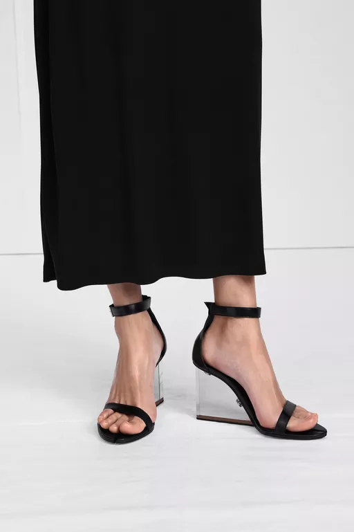 Plexi Wedge Sandals - Sandals