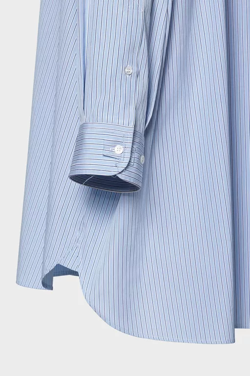 Cotton poplin pinstripe shirt - Shirts