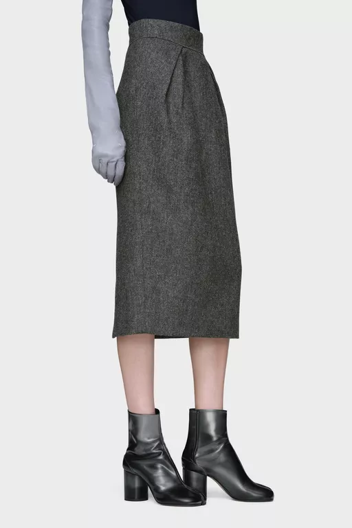 Wool midi skirt - Midi Skirts