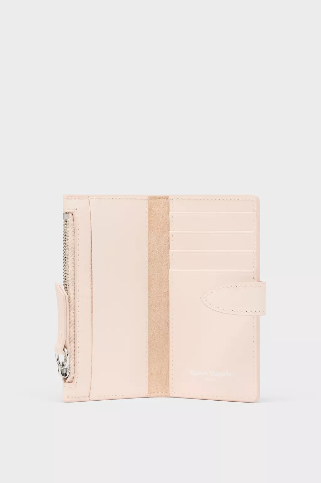 4ステッチ レザー ジップカードホルダー ピンク | Maison Margiela公式
