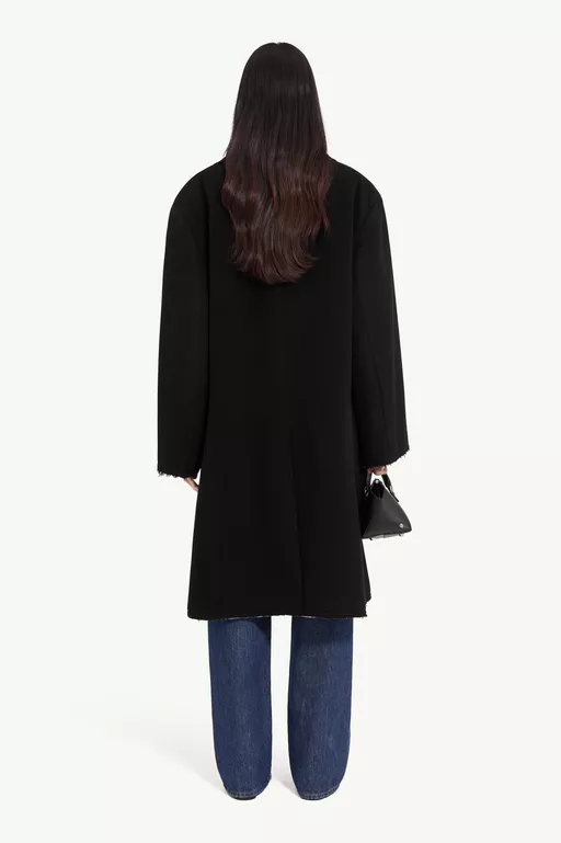 Raw-edge wool coat - Coats