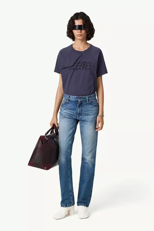 Double back pocket denim jeans - Denim