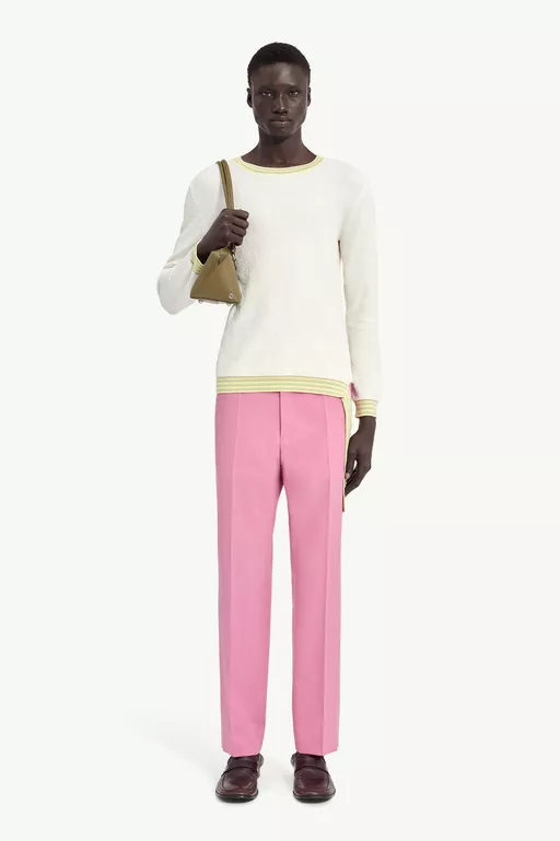 Boucl&eacute; Long-Sleeve Knit