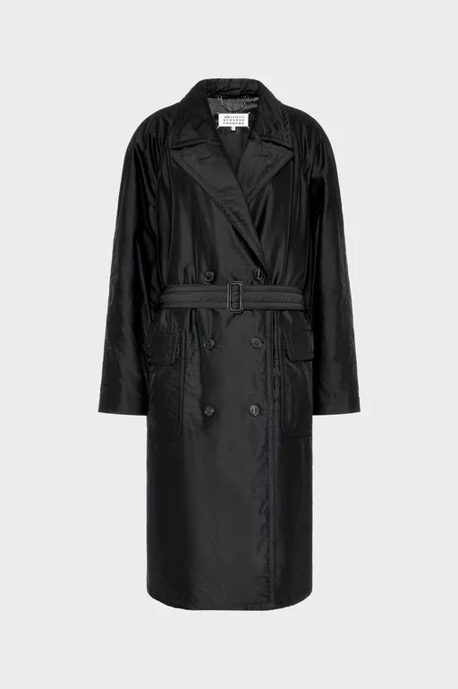 Virgin Wool Double-Breasted Coat - Coats