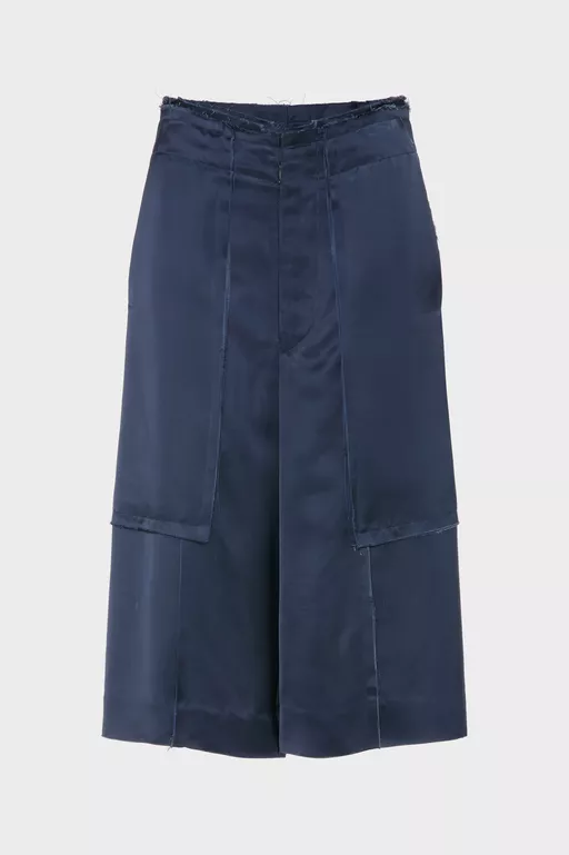 Patchwork Satin Shorts - Shorts