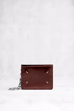 4ステッチ キーリング付きカードホルダー - ウォレット