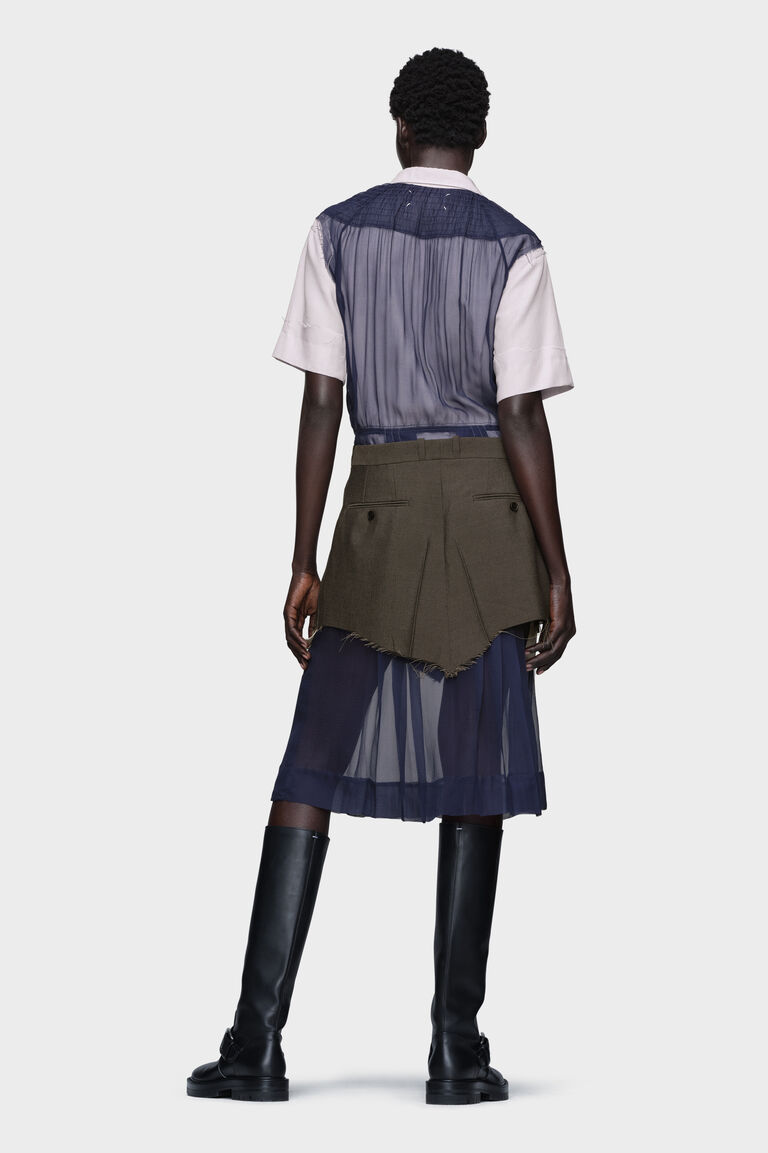 Robe Courte A-line Warehouse En Soie Bleue - Taille 14, Col Rond, Manches Courtes