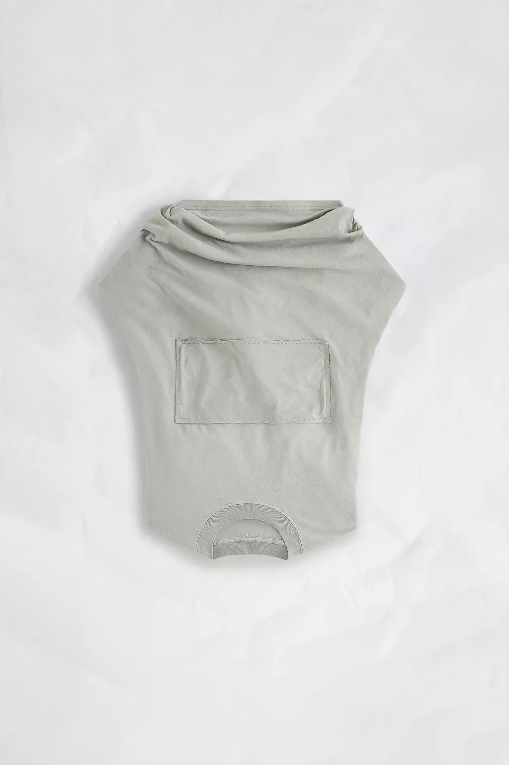 Sage green Twisted Back Cotton Top | Maison Margiela Official