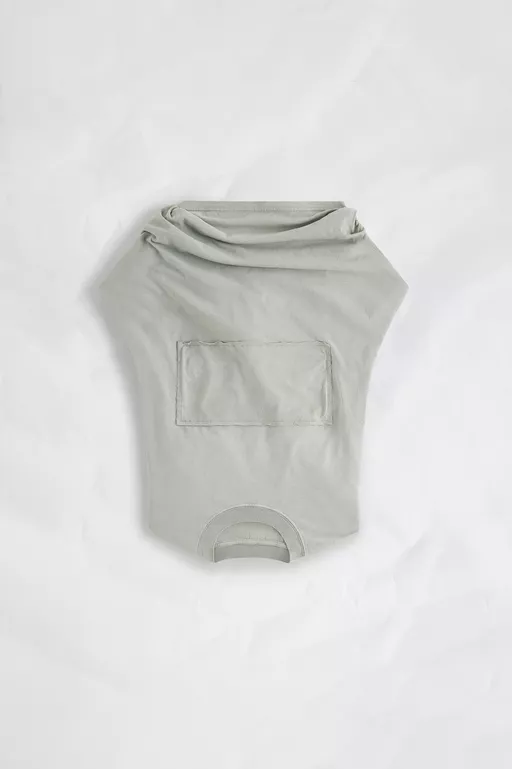Twisted Back Cotton Top - Short-sleeved Top
