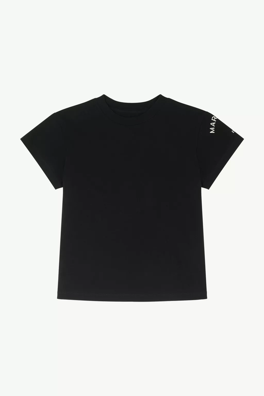 Black Mannequin-print cotton jersey T-shirt | MM6 Official