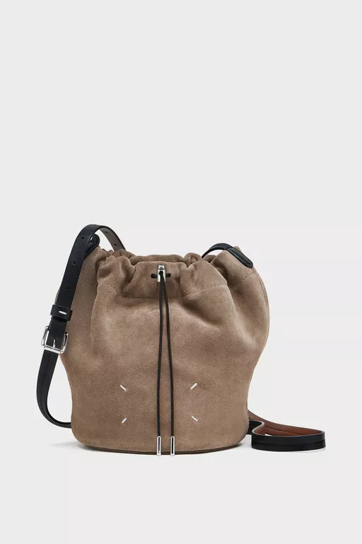 Drawstring Crossbody Bucket