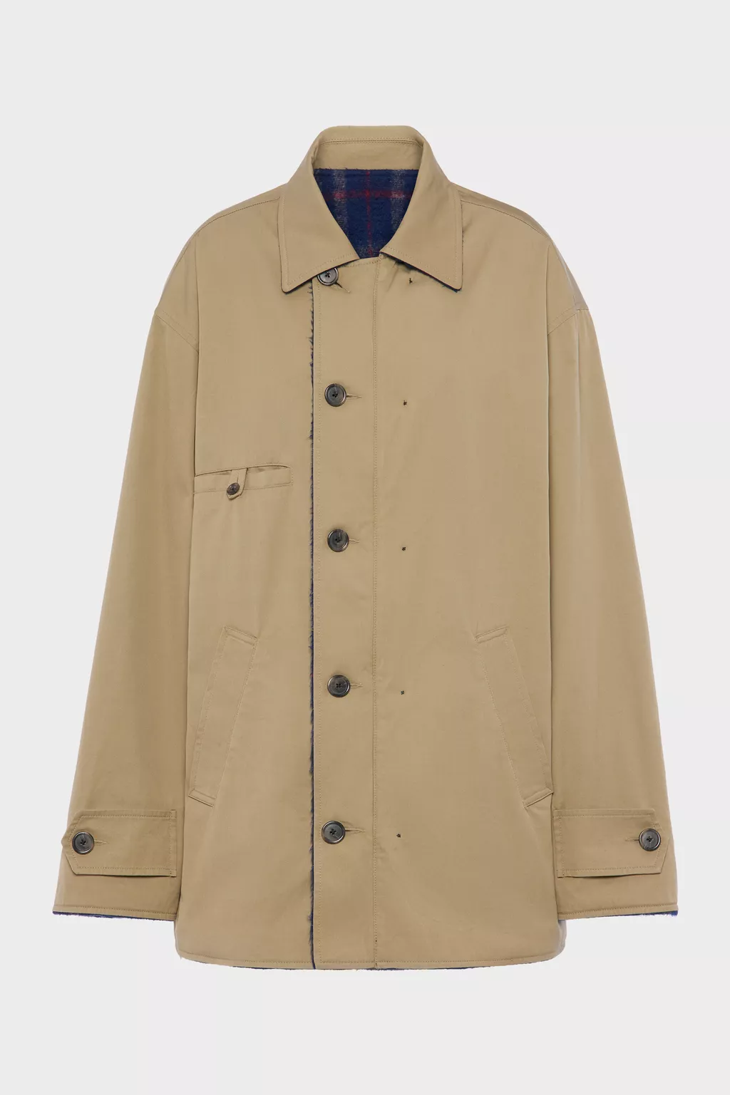 Beige Reversible caban | Maison Margiela Official