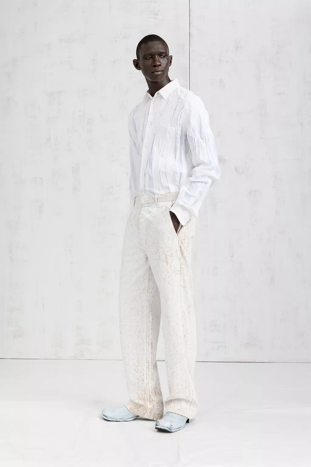 Pink beige Bianchetto Tailored Trousers | Maison Margiela Official