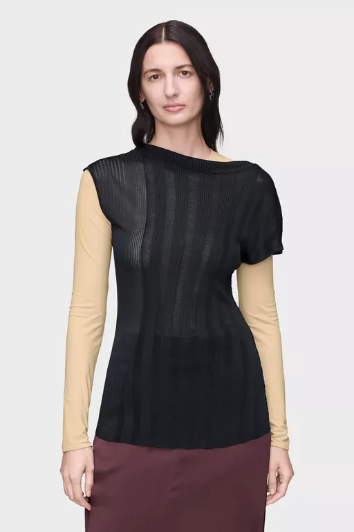Fitted Knit Top - Knitwear