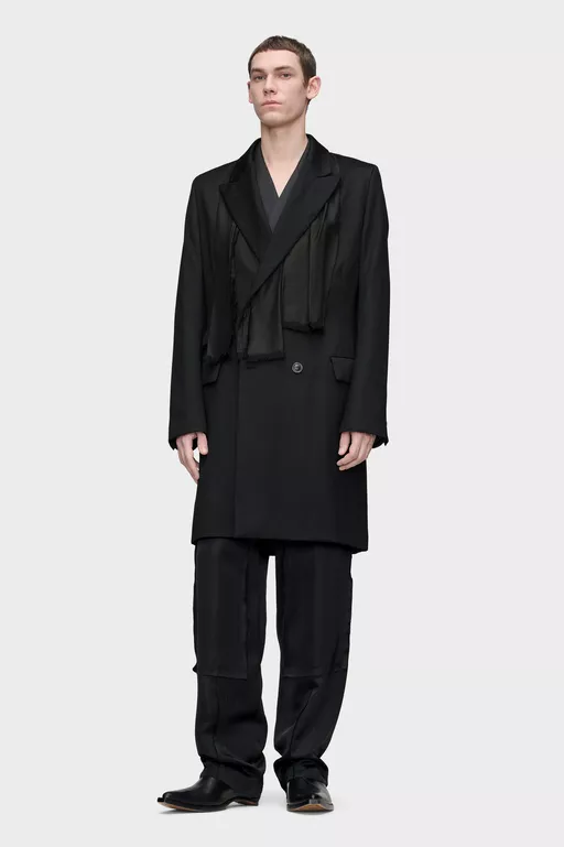 Wool Scarf Coat - Coats