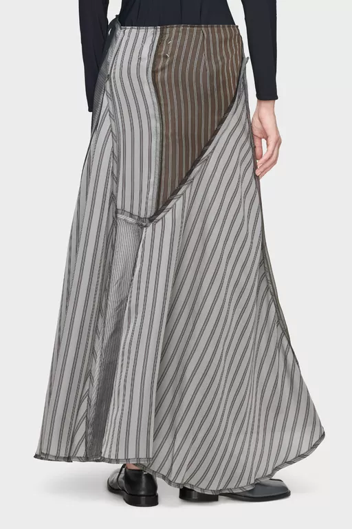 Patchwork Long Skirt - Long skirts