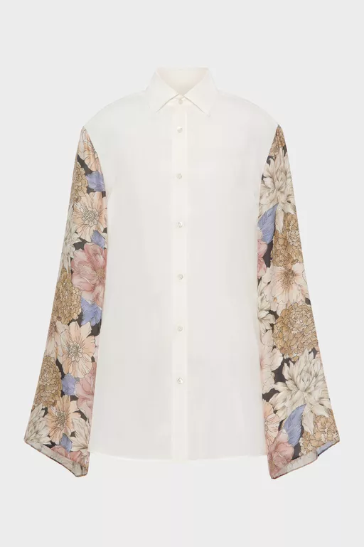 Silk Floral Shirt - Shirts
