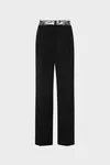Black - Taped Wool Trousers