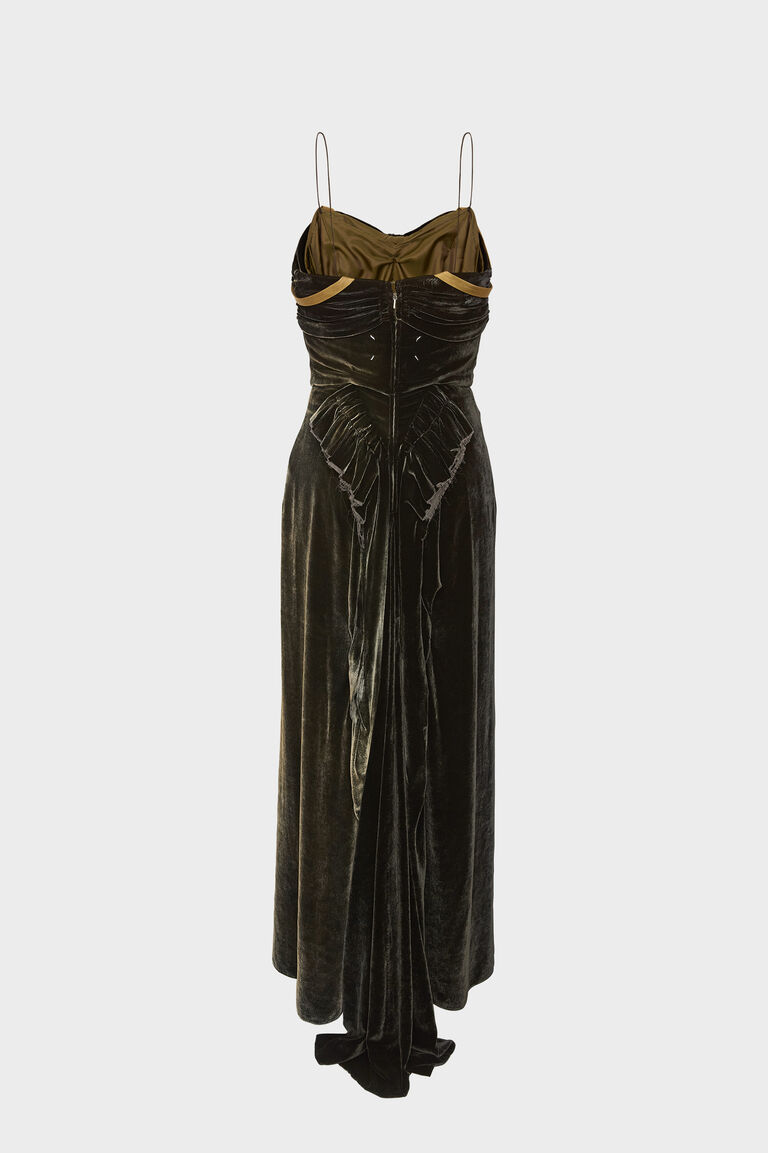 Elegant matilda silk designer dress