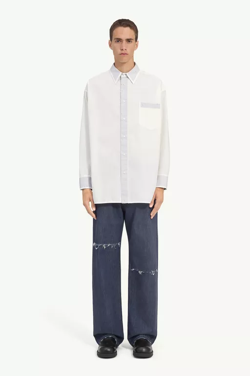 Cotton poplin shirt - Shirts
