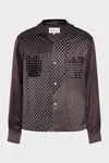 Black - Paisley Print Long-Sleeve Shirt