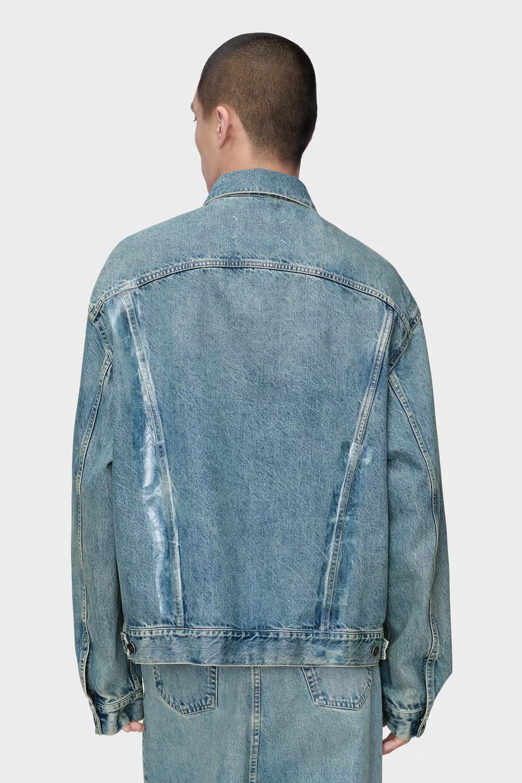 Light Blue Taped Denim Jacket | Maison Margiela Official