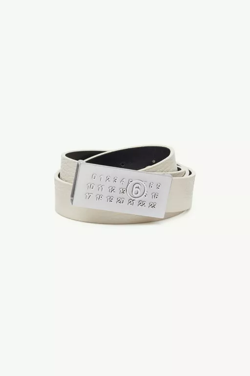 Numeric leather belt
