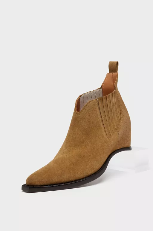 Heel-less Western Chelsea Boots - Ankle Boots