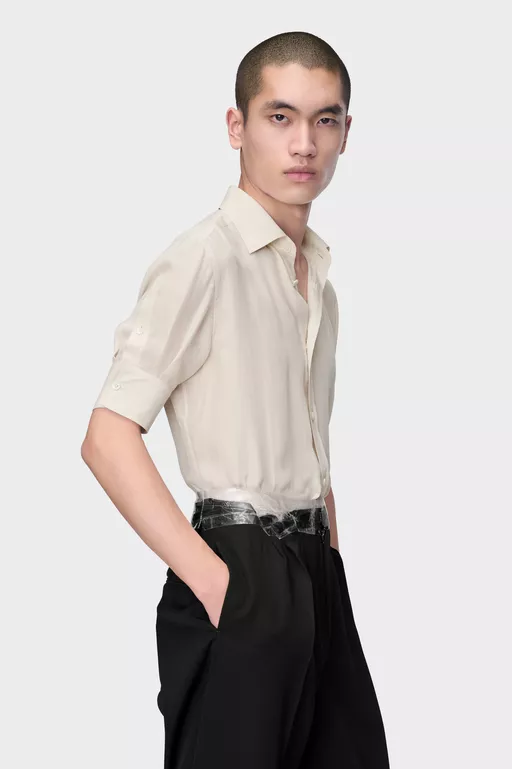 Silk Shirt - Short-sleeved Shirt