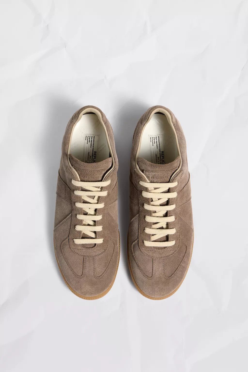 Taupe Replica Sneakers Suede | Maison Margiela Official