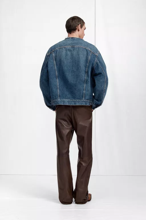 Distressed Assemblage Denim Jacket - Jackets