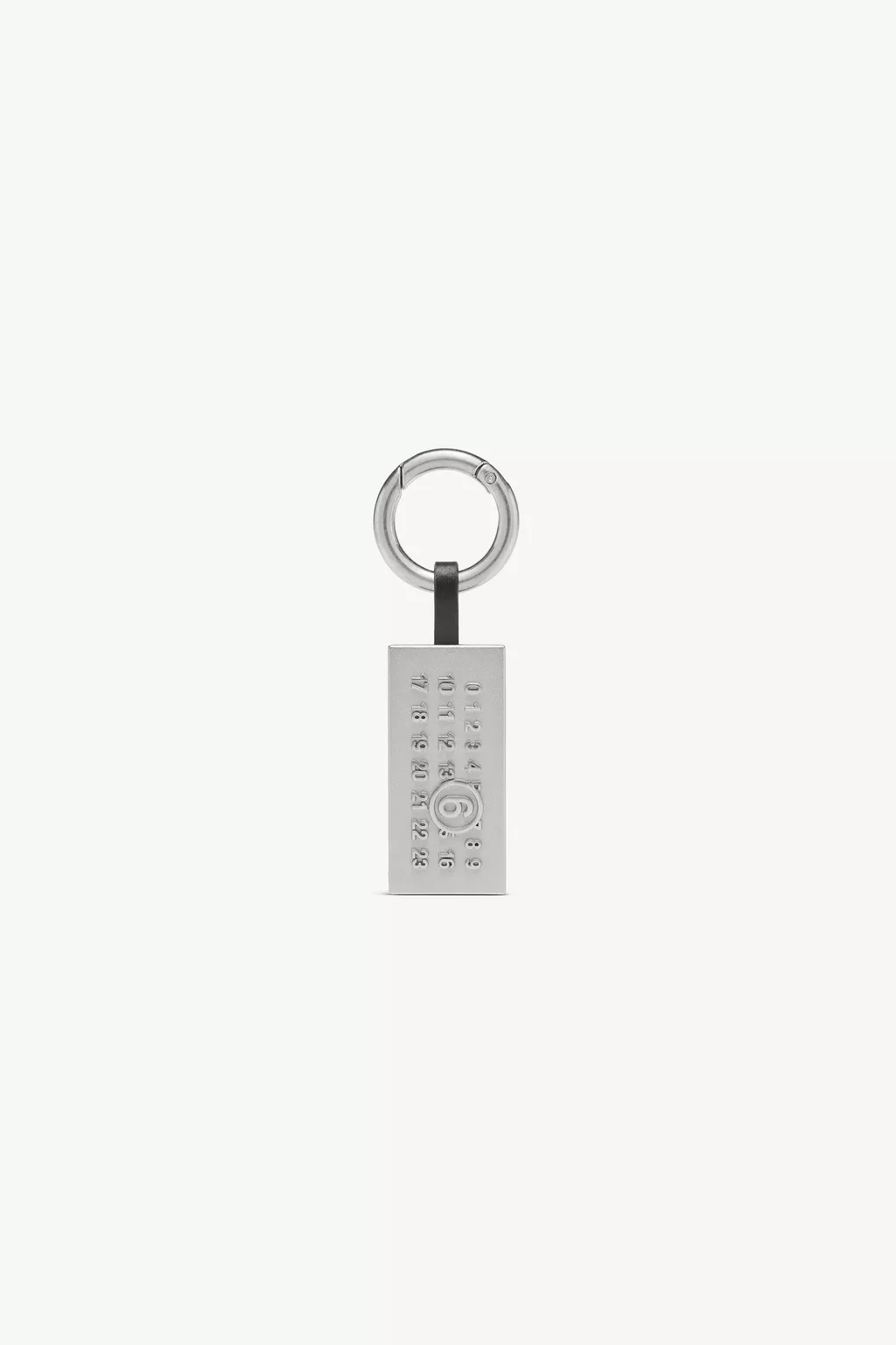 Black Numeric Plaque Bag Charm | MM6 Official