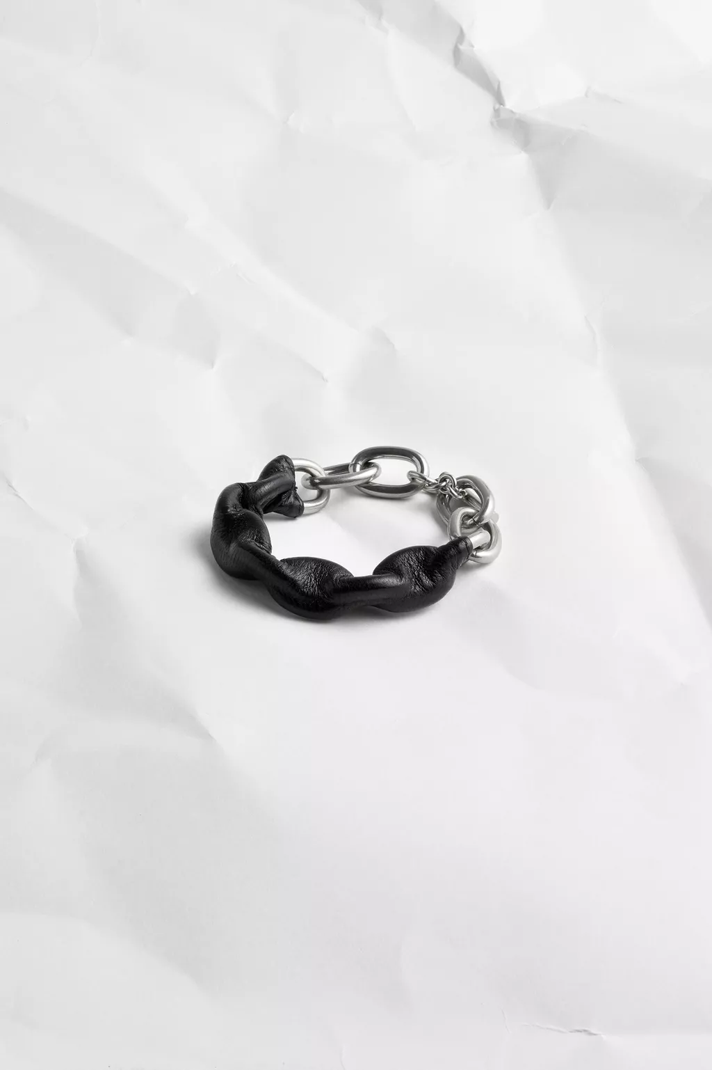 Black Link Big Chain Bracelet | Maison Margiela Official