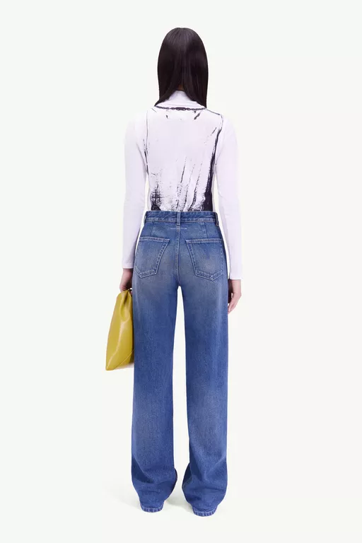 Distressed denim jeans - Denim