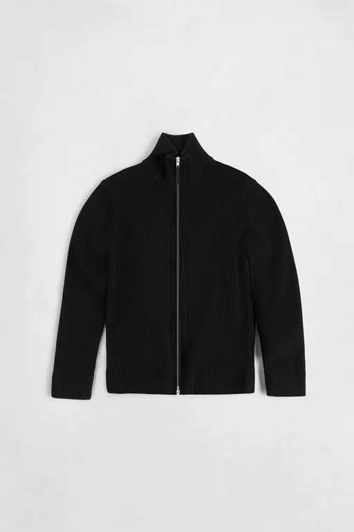 Knit zip-up cardigan - Knitwear