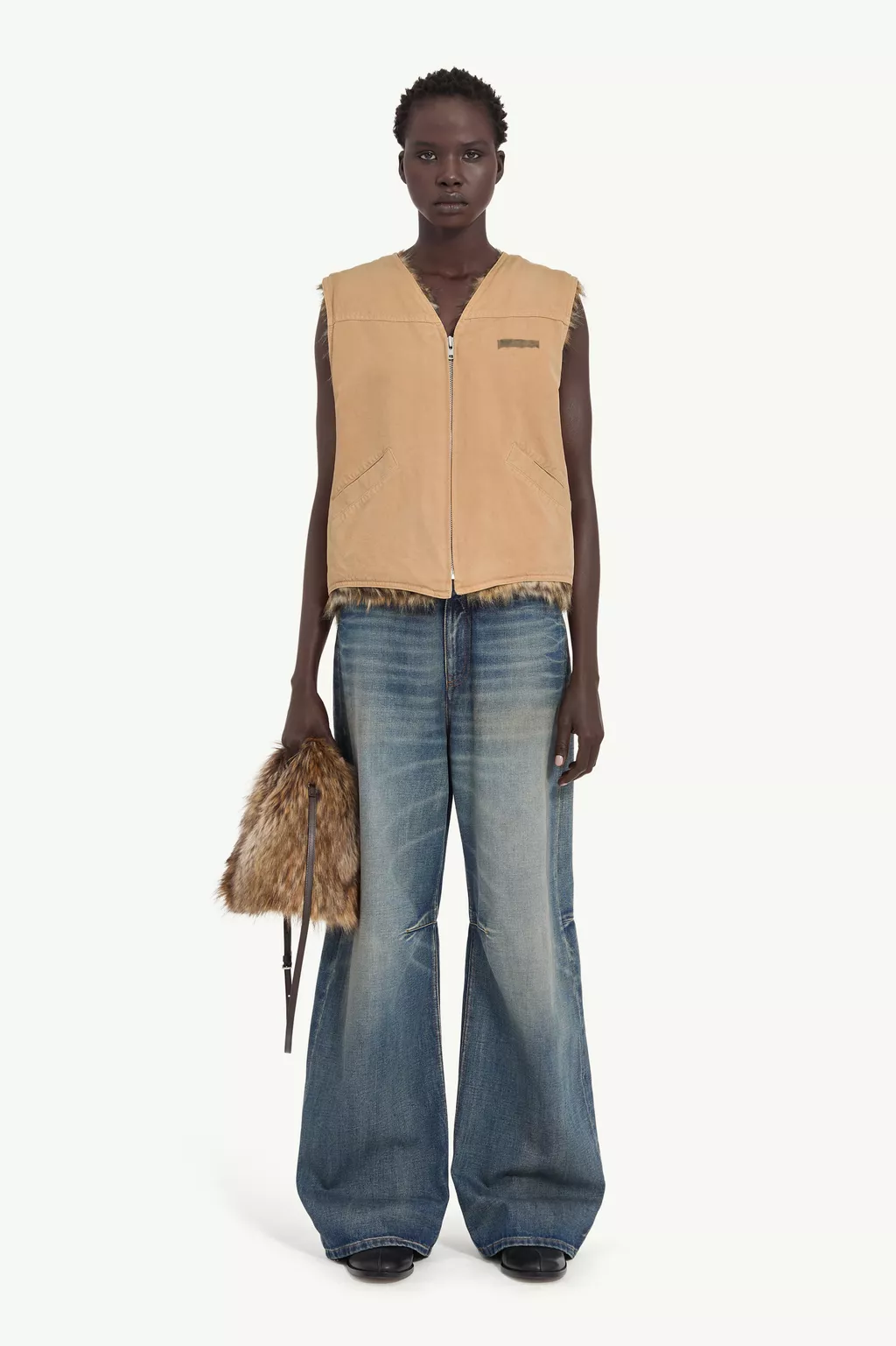 Orange Gilet | MM6 Official