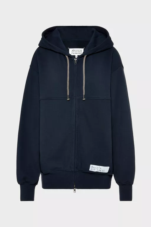 Cotton Zip Hooded Sweatshirt