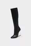 Black - Tabi Claw Plexi Long Boots
