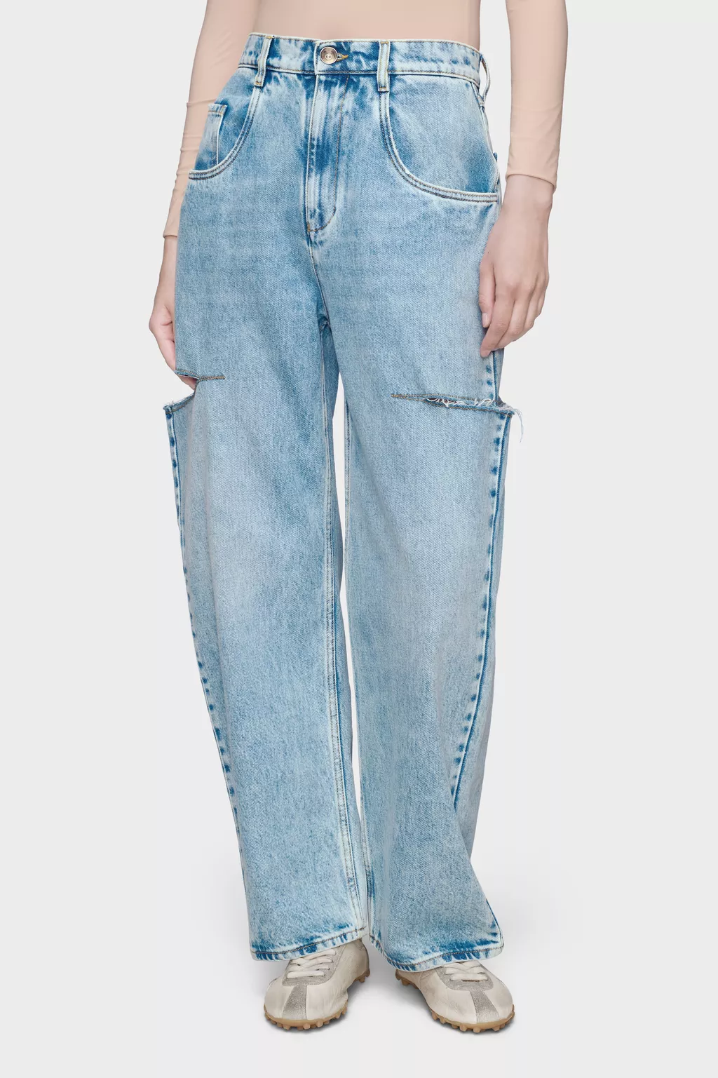 Blue jeans Denim jeans with slash details | Maison Margiela Official