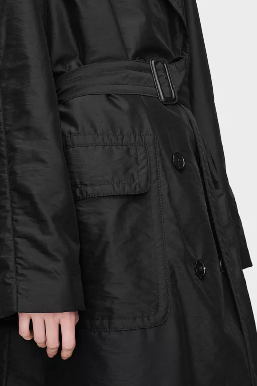Virgin Wool Double-Breasted Coat - Coats