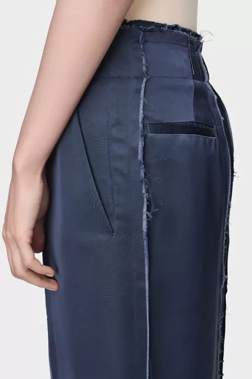 Patchwork Satin Shorts - Shorts