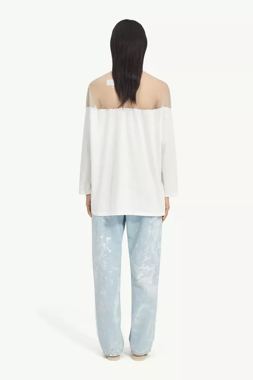 Mannequin Print Jersey Top - T-shirts