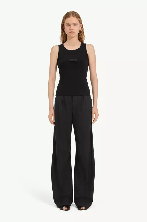 Ribbed jersey tank top - Tops