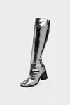 Silver - Tabi Broken Mirror Boots