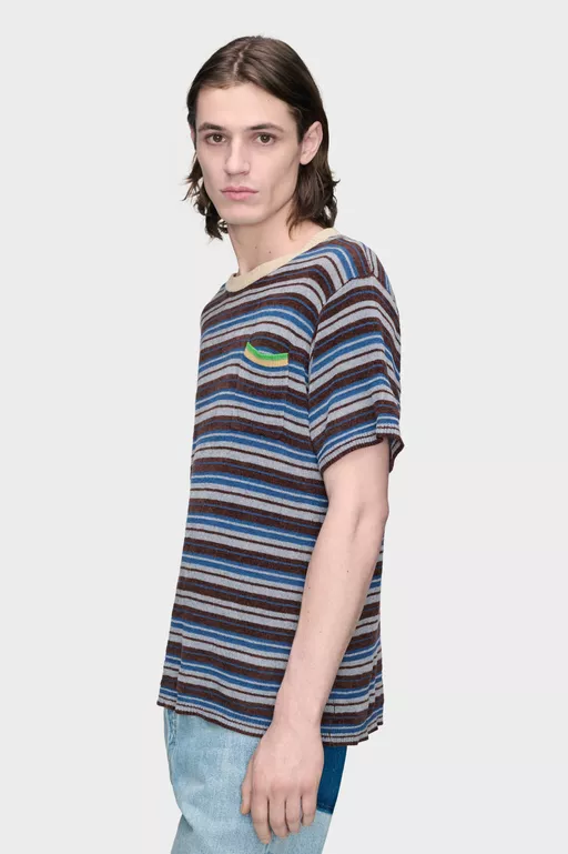 Striped Wool Crewneck Sweater - Crewneck