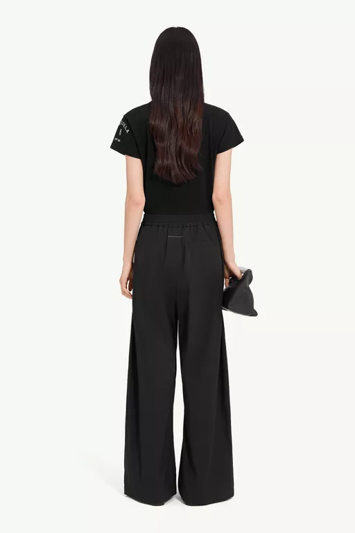Logo-embroidered nylon drawstring trousers - Pants