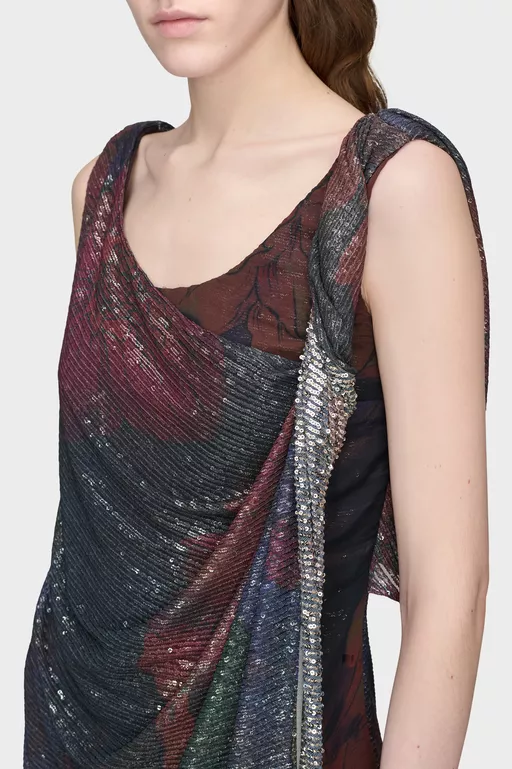 Sequined Maxi Dress - Maxi Dress