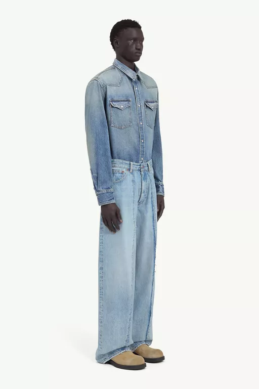 Wide-leg jeans - Denim